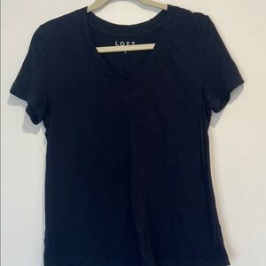 LOFT Women's Classic Black Short Sleeve Tee